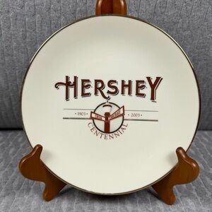 Hershey Centennial Collector’s Plate Gold Rim 2003